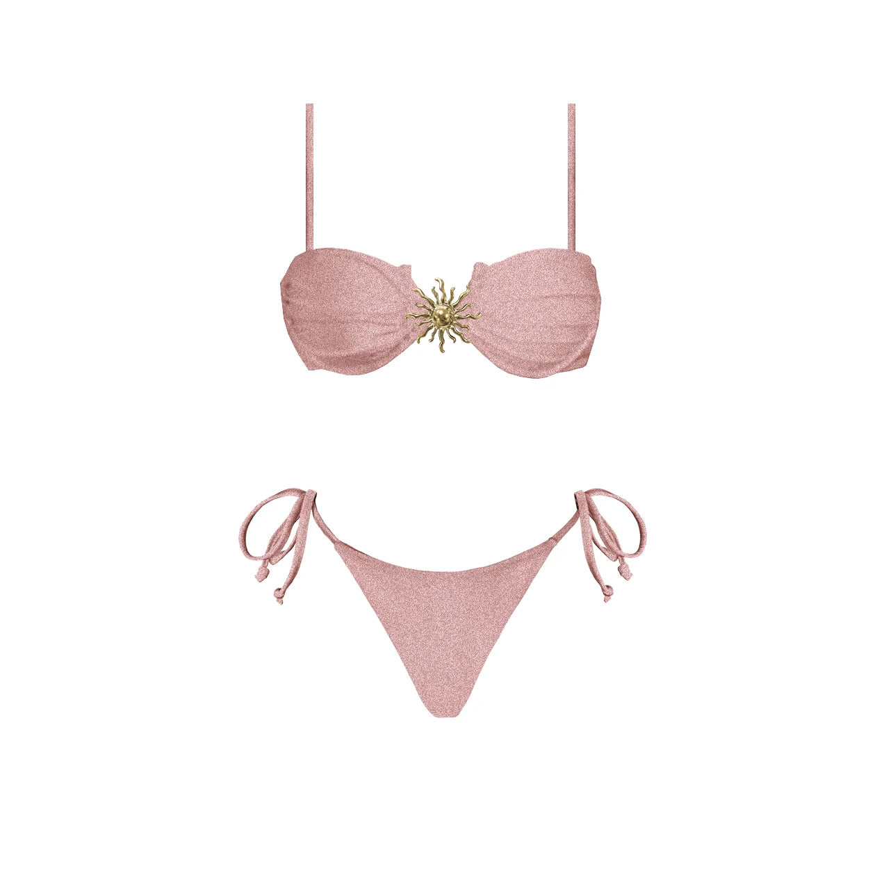 2Pcs One-Shoulder Bikini Set