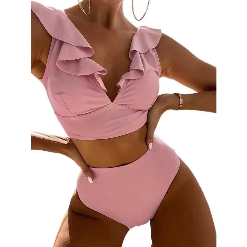 Ruffled Bikini Set Swimwear