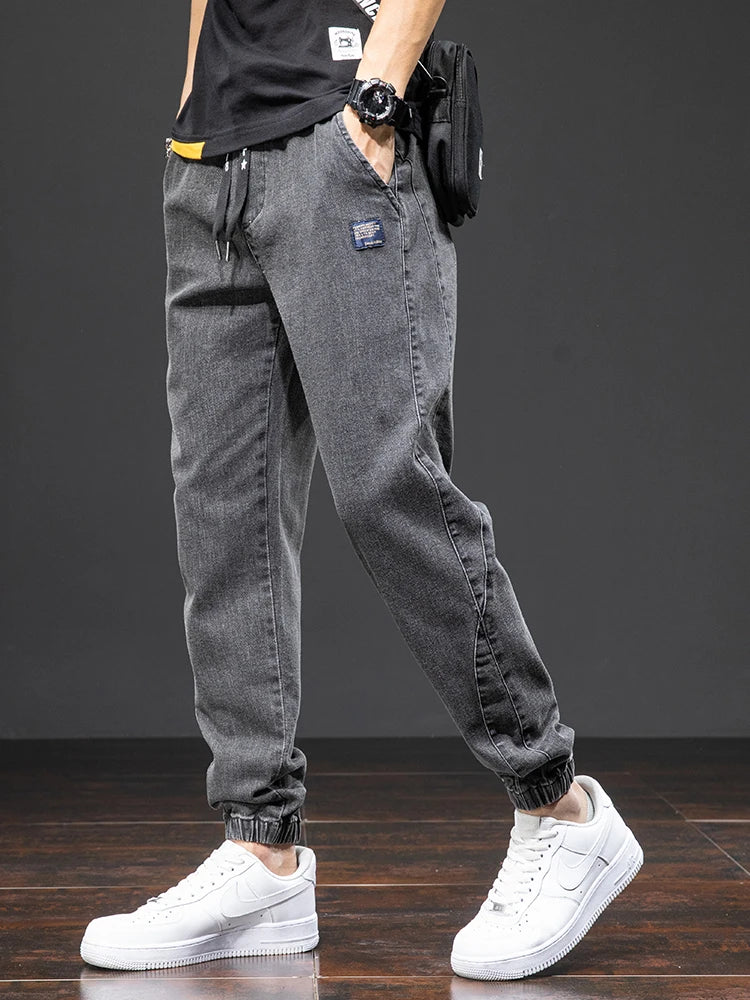 Baggy Cargo Denim Jogger Pants
