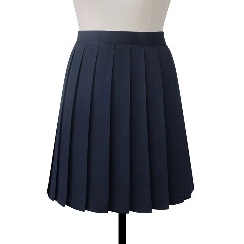 High Waist Pleated Midi Skirt