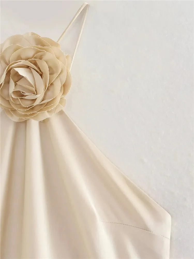 Off-Shoulder Satin Dress