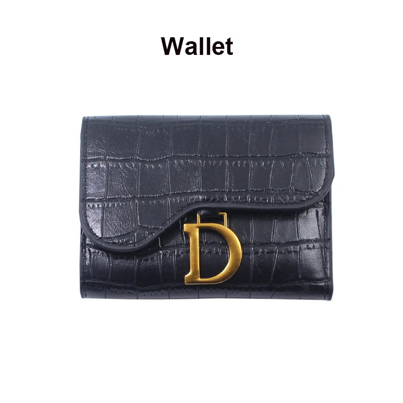 Small Leather Hasp Card Wallet
