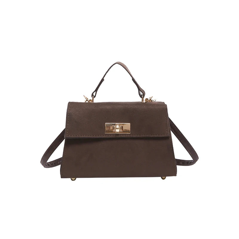 Suede Crossbody Bag Adjustable Strap