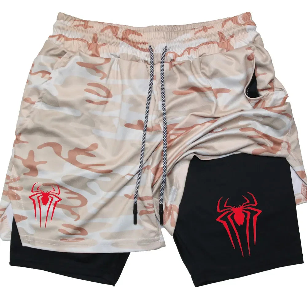 Anime Printed Gym Shorts