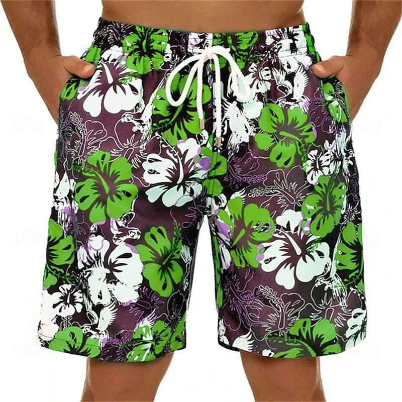 Lemon Floral Men’s Swim Shorts