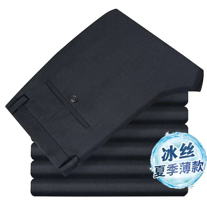 Elastic Slim Fit Business Trousers