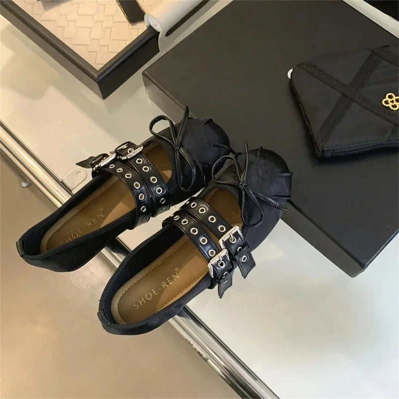 Elegant Bow Ballet Flats