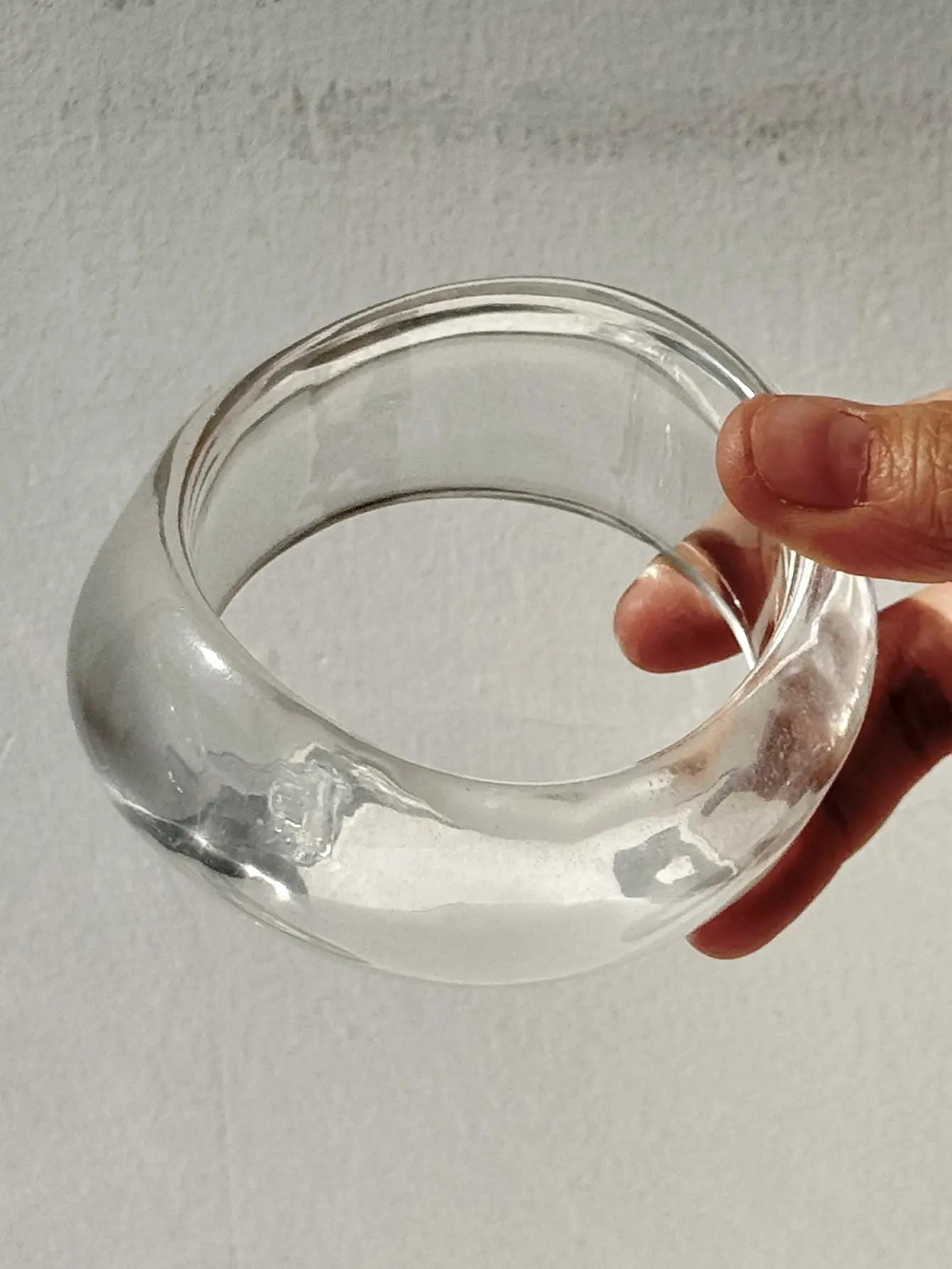 Twisted Transparent Resin Bracelet