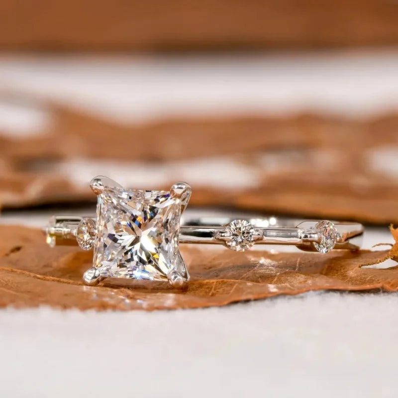 Lab Grown Princess Cut Ring
