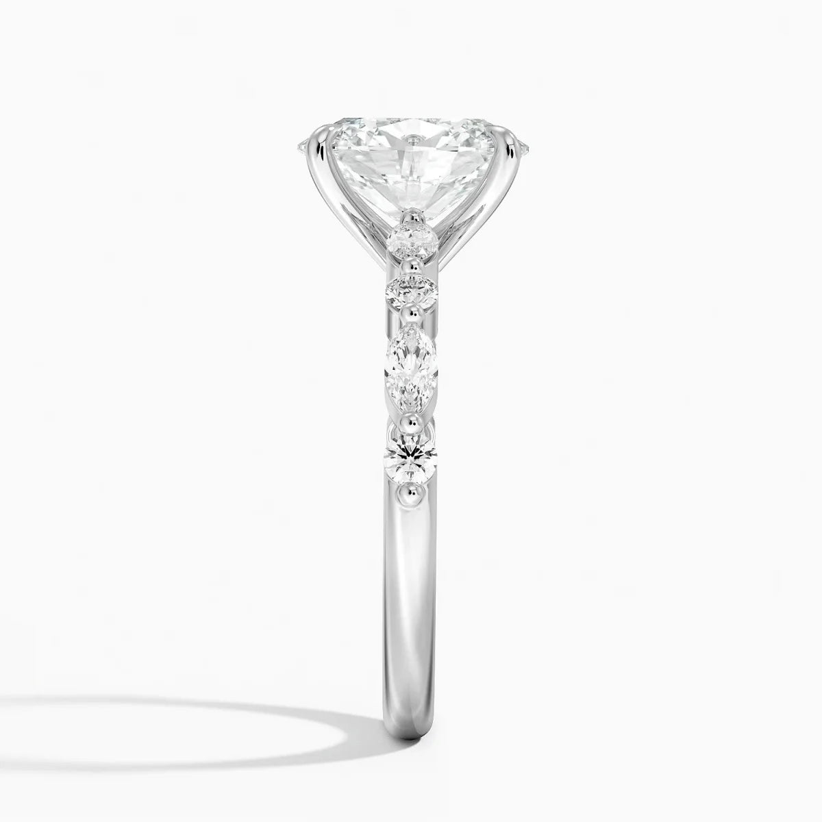 Oval Lab Diamond Engagement Ring