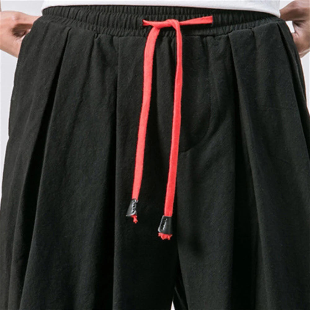 Oversized Linen Harem Sweatpants