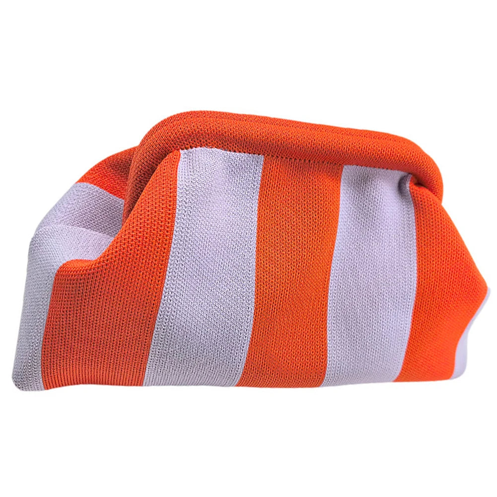 Summer Beach Striped Clutch
