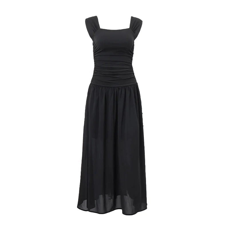 Ruched Slip Maxi Dress