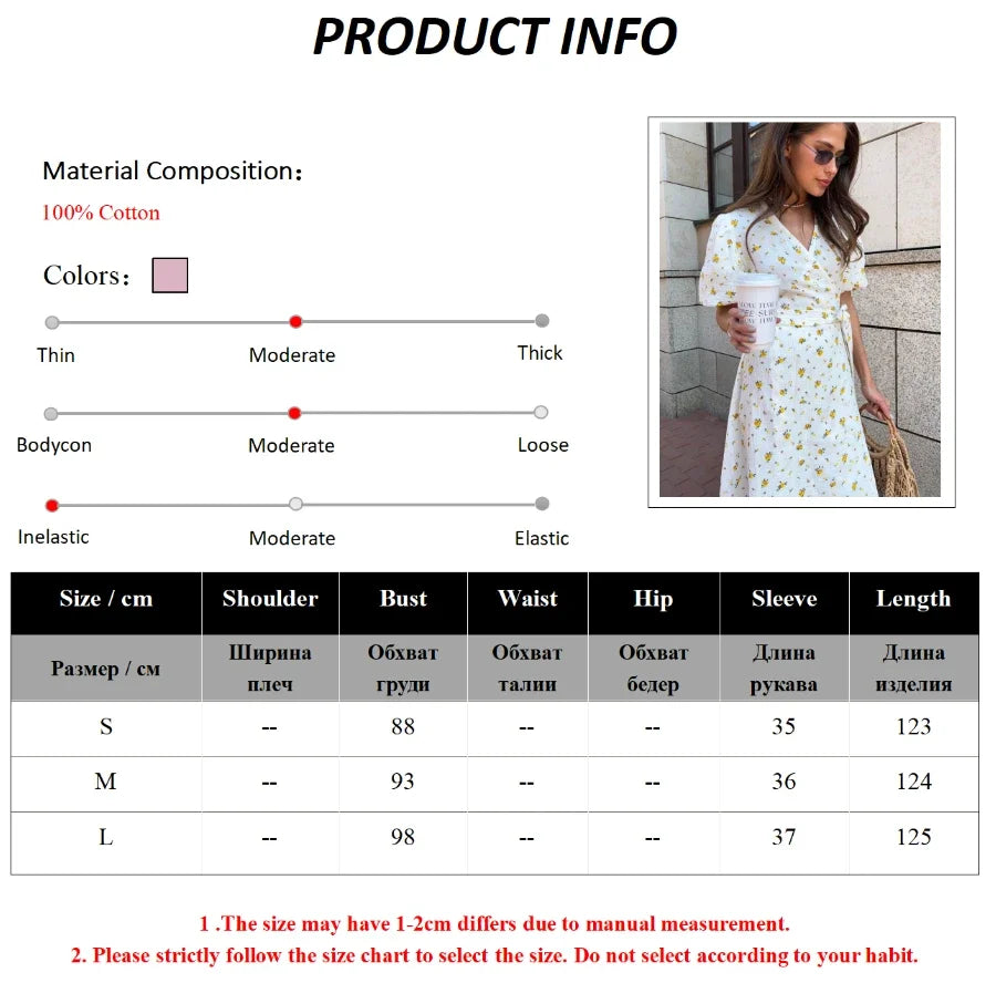 Cotton Lace-Up Printed Maxi Dress