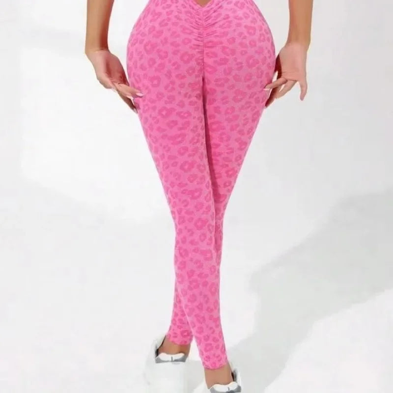Leopard V-Waist Seamless Leggings