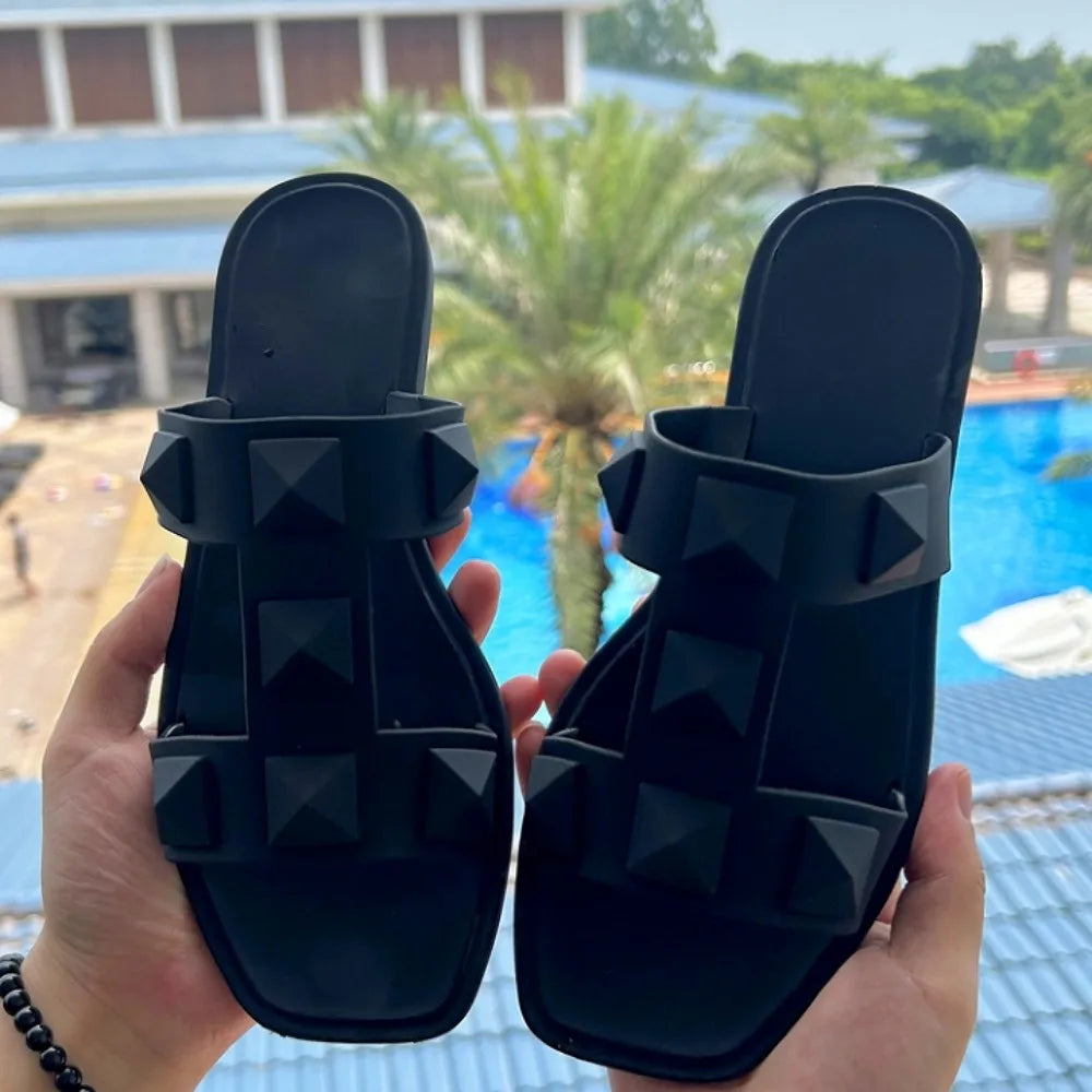 Rivet Roman Flat Sandals
