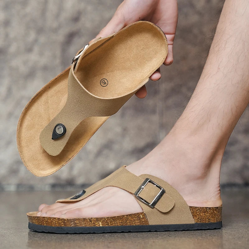 Men’s Casual Cork Flip Flops
