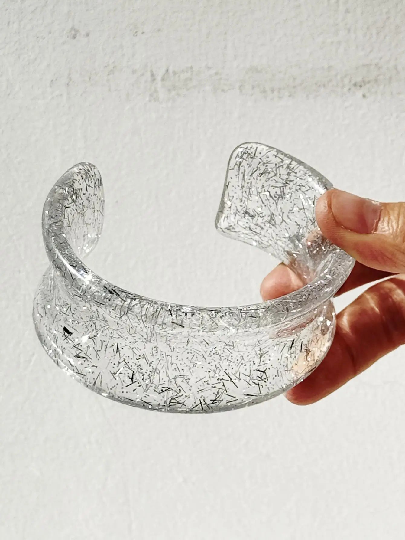 Twisted Transparent Resin Bracelet