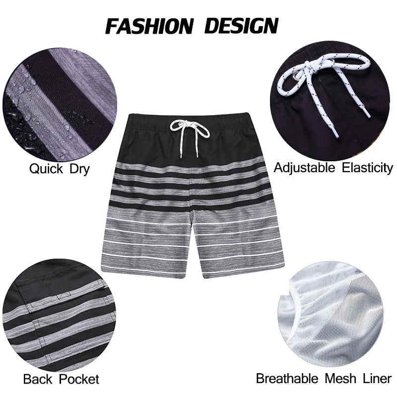 Men’s Summer Beach Print Shorts