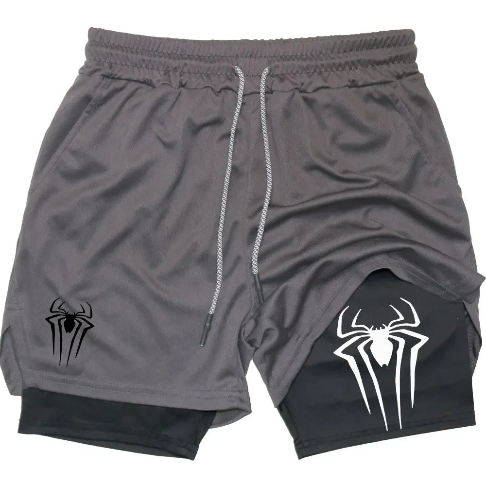 Anime Printed Gym Shorts