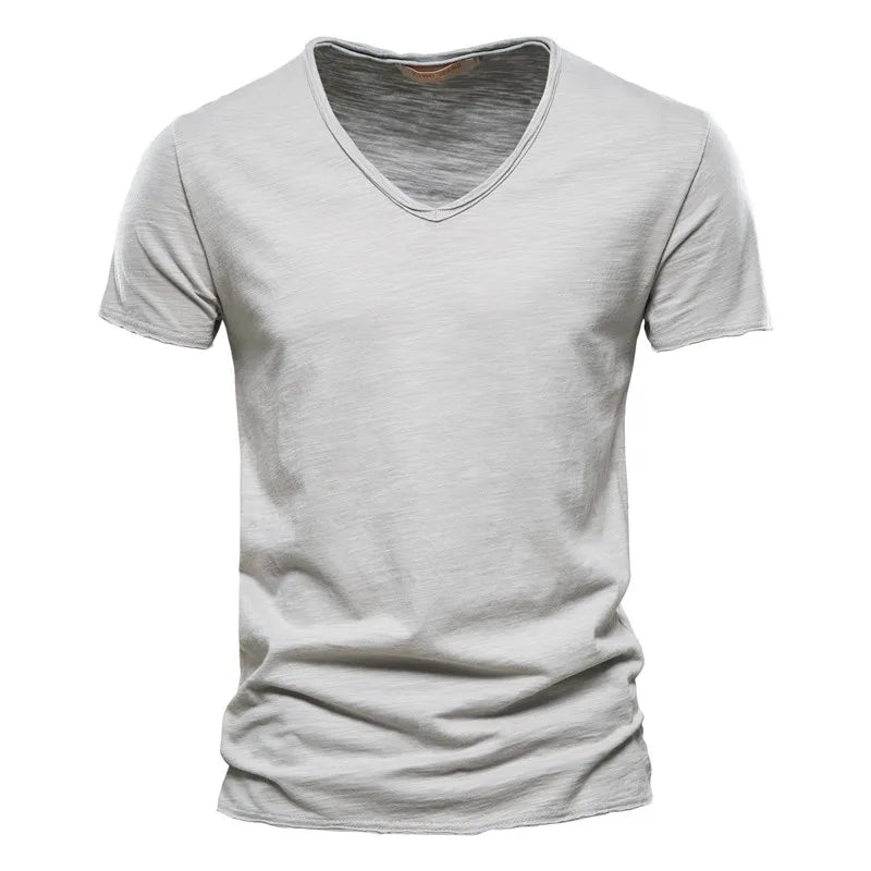 100% Cotton V-Neck Tee