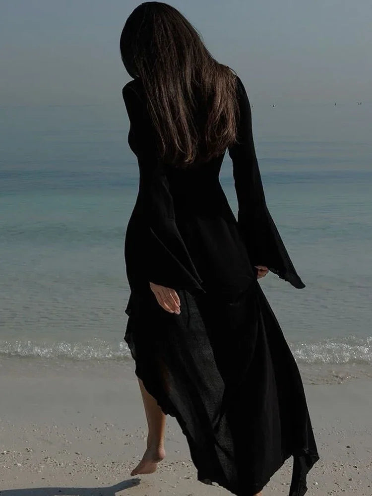 Ruffle Bikini Cover-Up