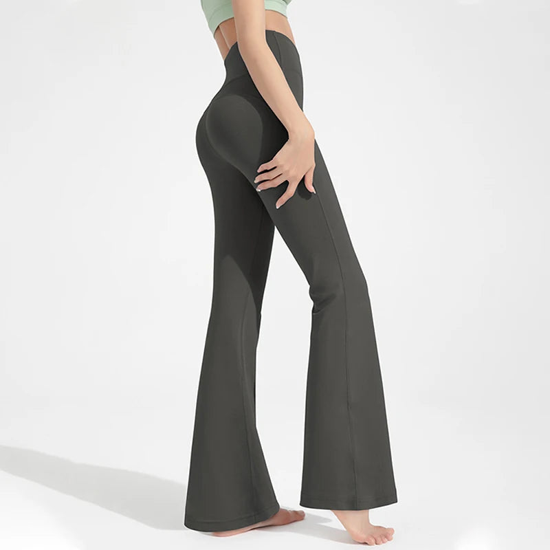 High Waisted Bell Bottom Leggings