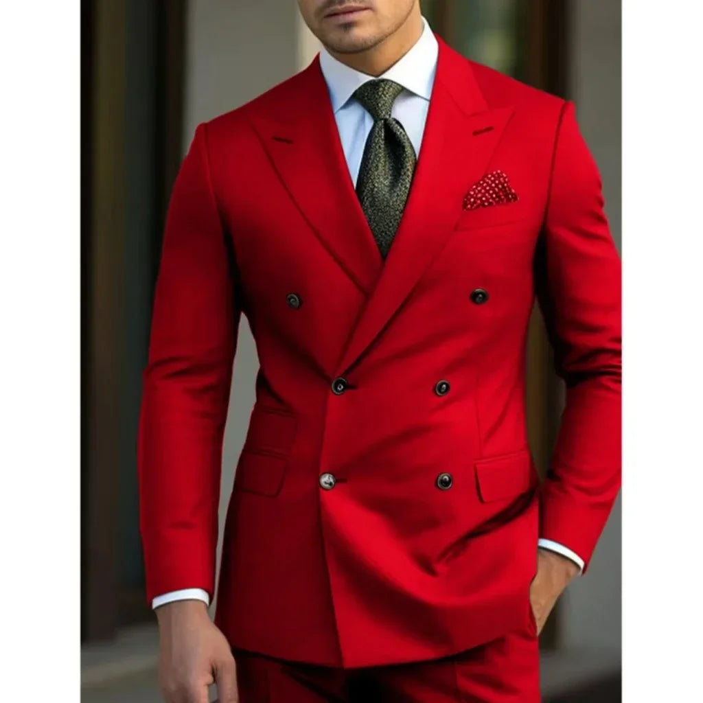 Men’s Summer Slim Suit Set