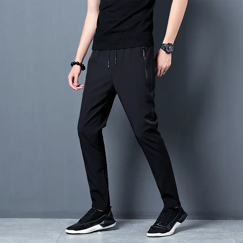 Slim Fit Elastic Waist Joggers