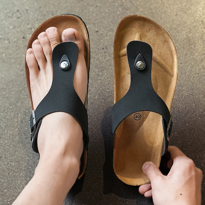 Men’s Casual Cork Flip Flops