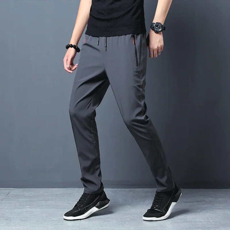 Slim Fit Elastic Waist Joggers