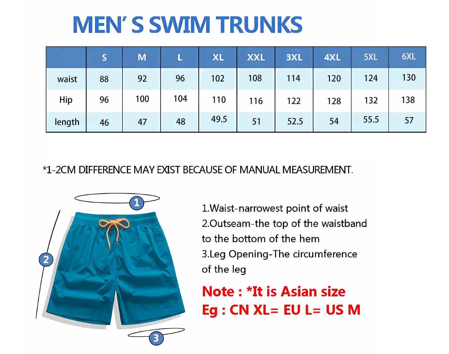 3D Floral Print Men’s Swim Trunks