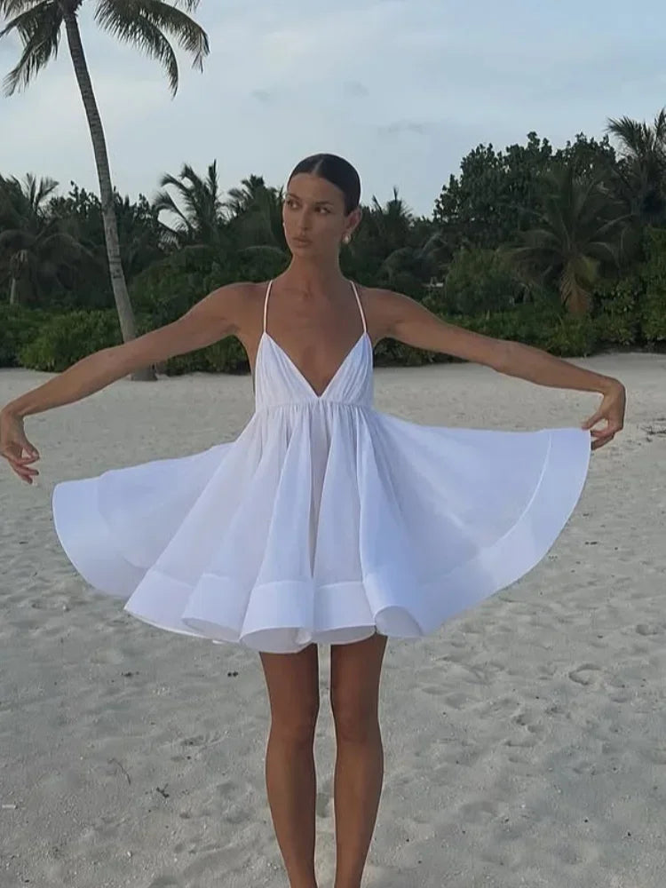 Yellow Pleated Dress