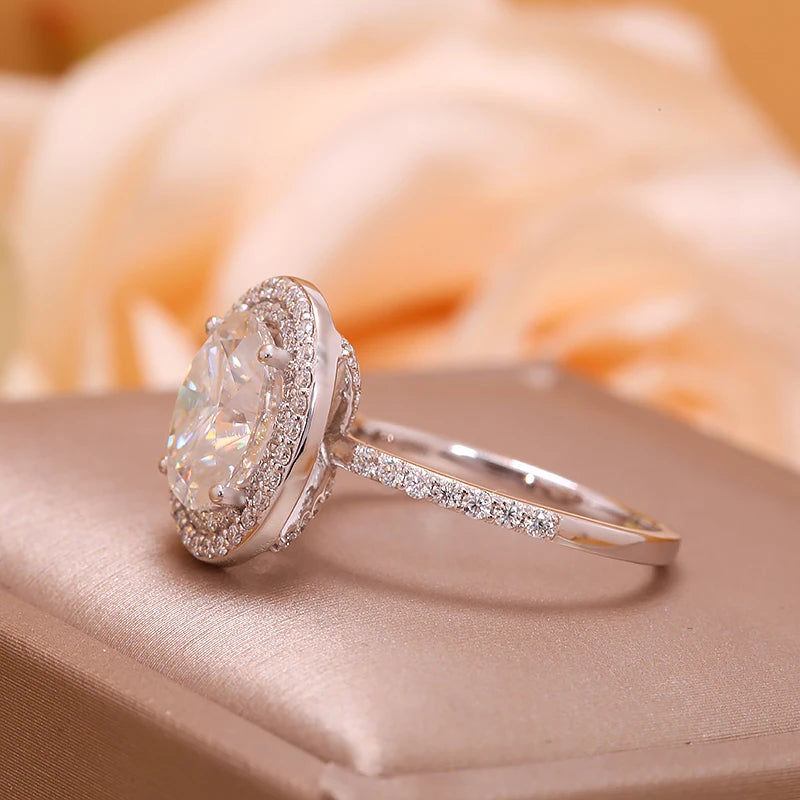 3ct Oval Lab Diamond Ring