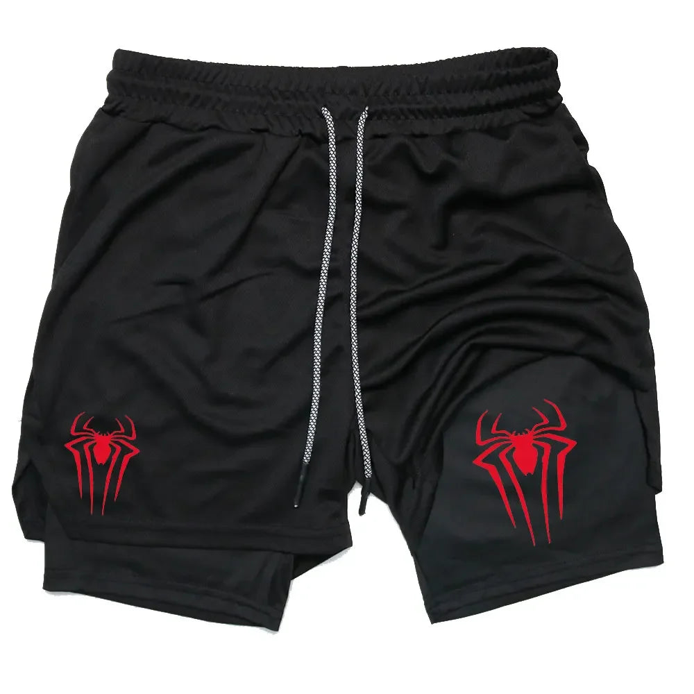 Anime Printed Gym Shorts