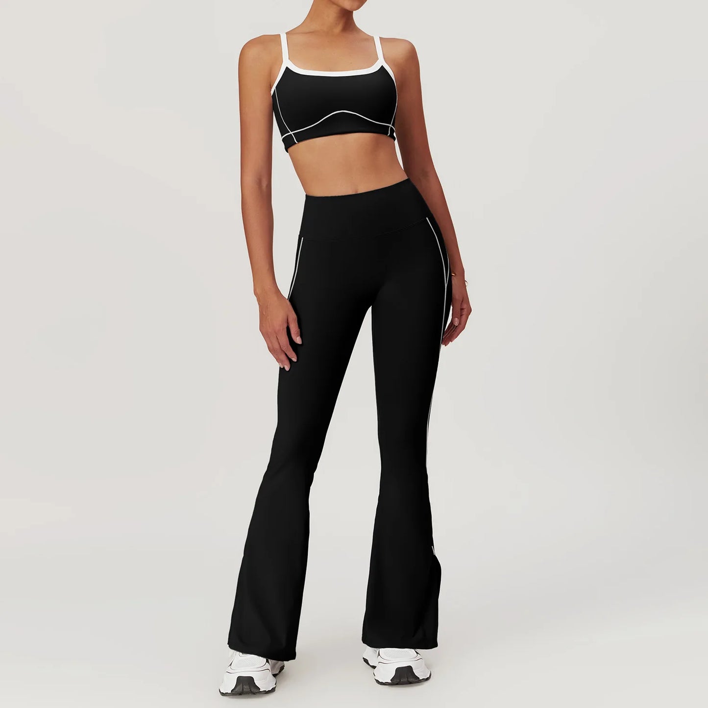 Yoga Set with Flare Pants