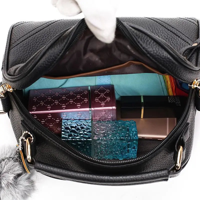 Tassel PU Leather Messenger Bag