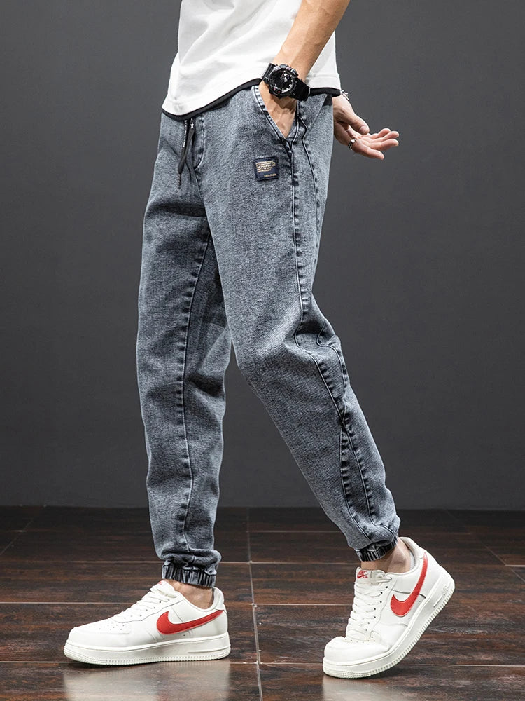 Baggy Cargo Denim Jogger Pants