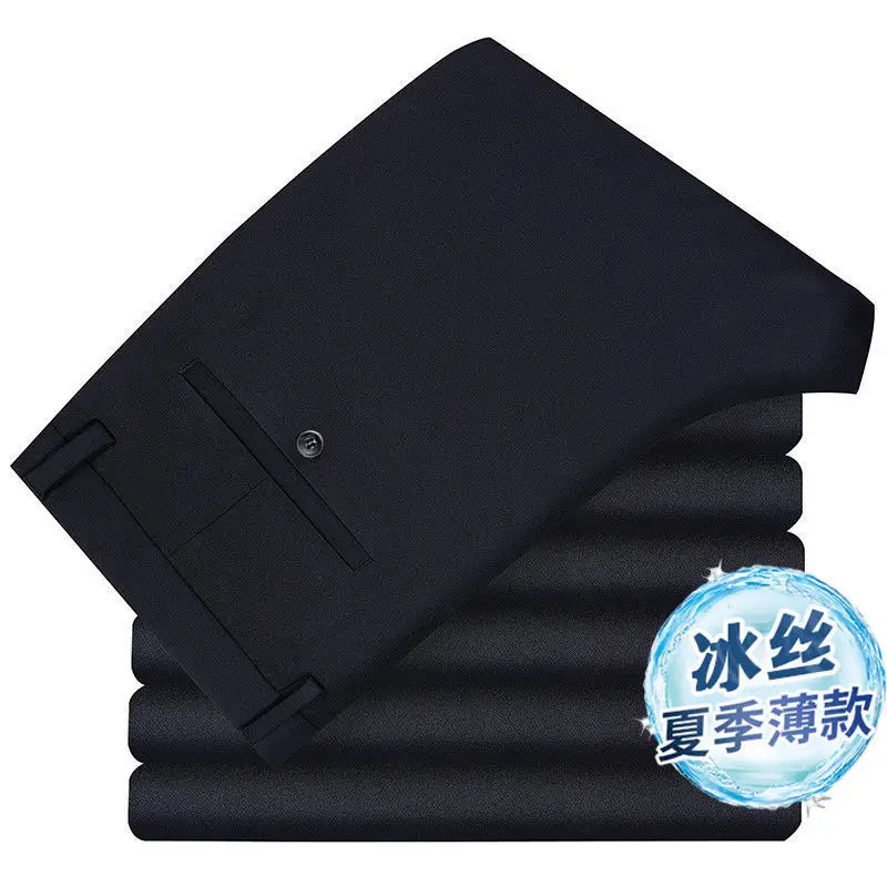 Elastic Slim Fit Business Trousers
