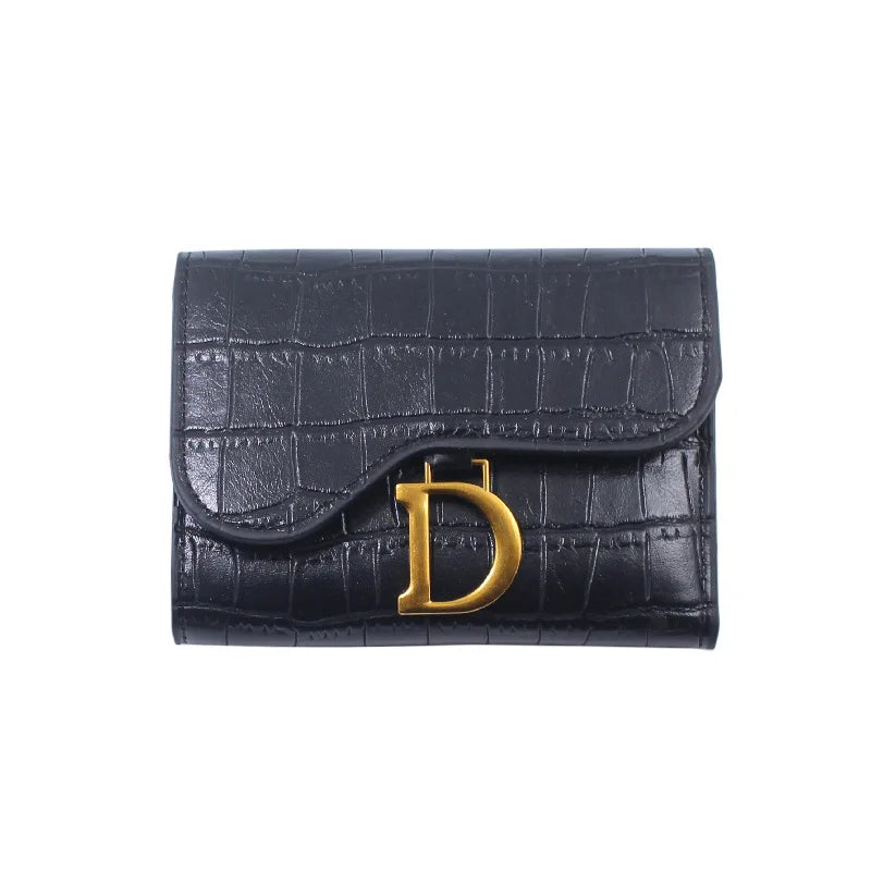 Small Leather Hasp Card Wallet