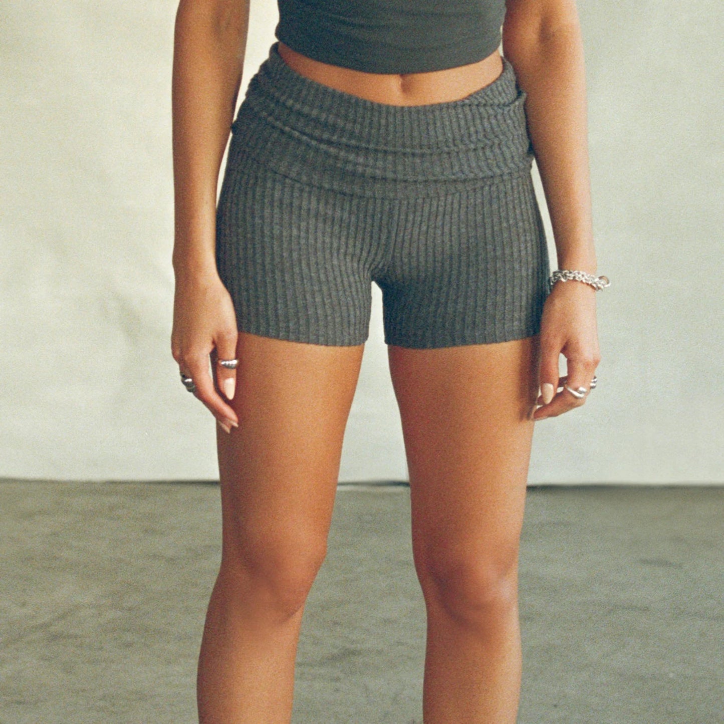 Summer Slim Knit Shorts