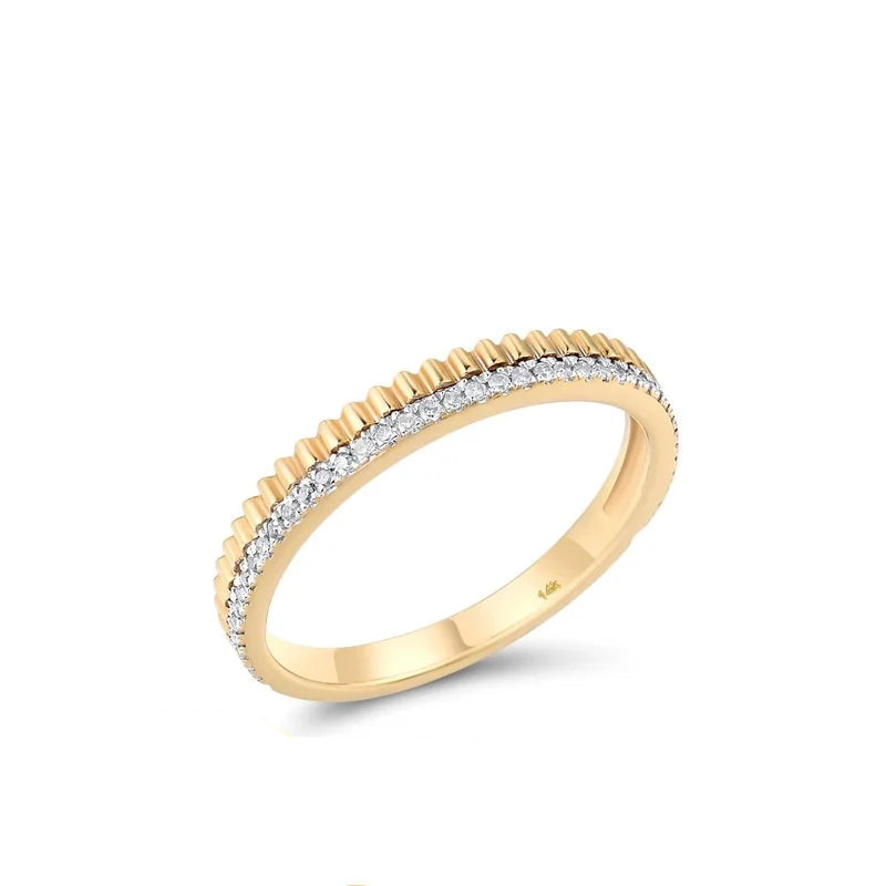 14K Yellow Gold Diamond Ring
