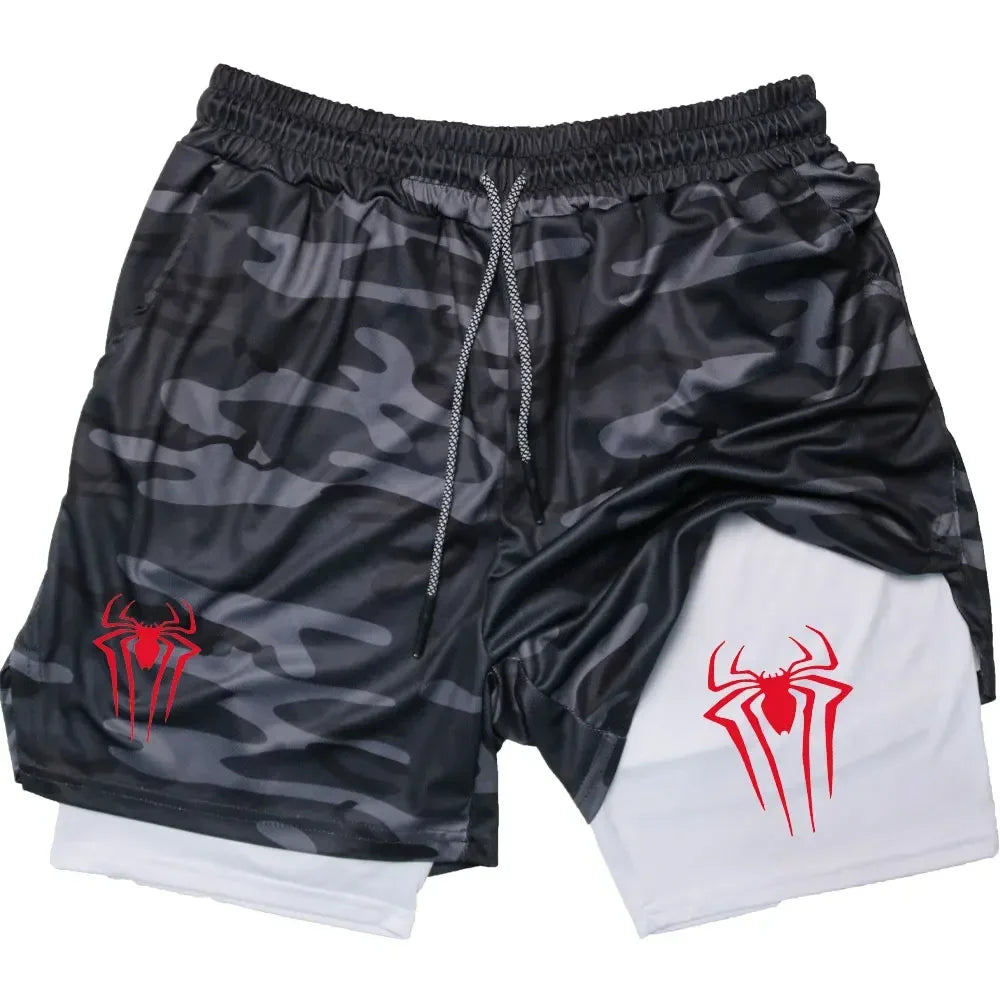 Anime Printed Gym Shorts