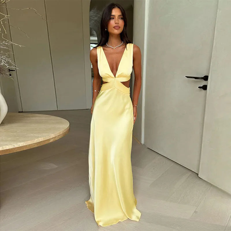 Deep V Bodycon Dress