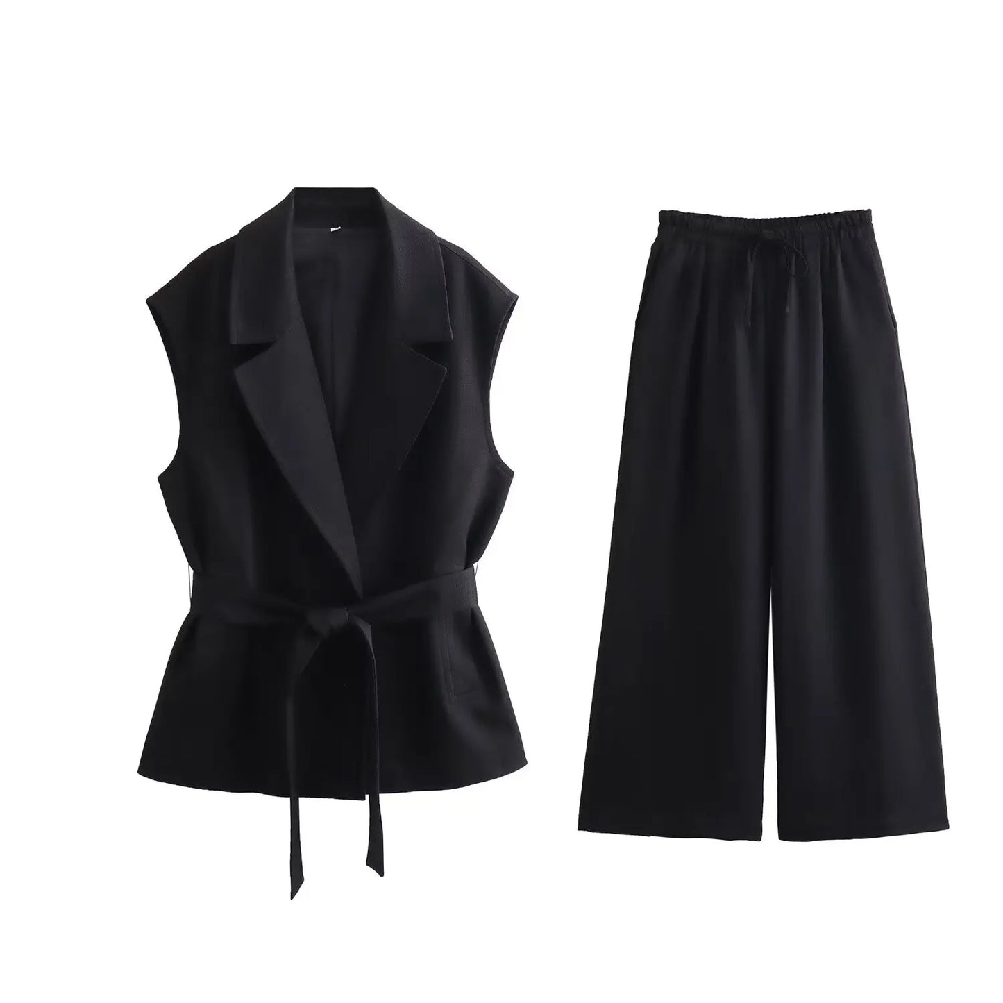 Sleeveless Vest & Pants Set
