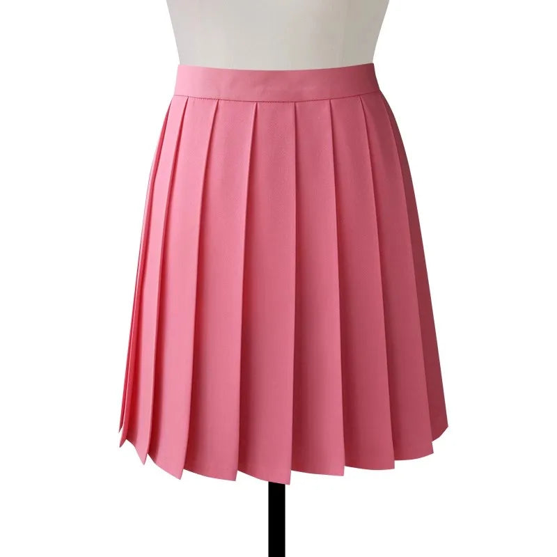 High Waist Pleated Midi Skirt