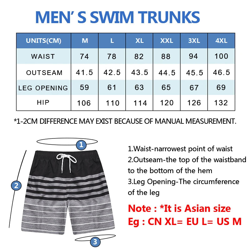 Men’s Summer Beach Print Shorts