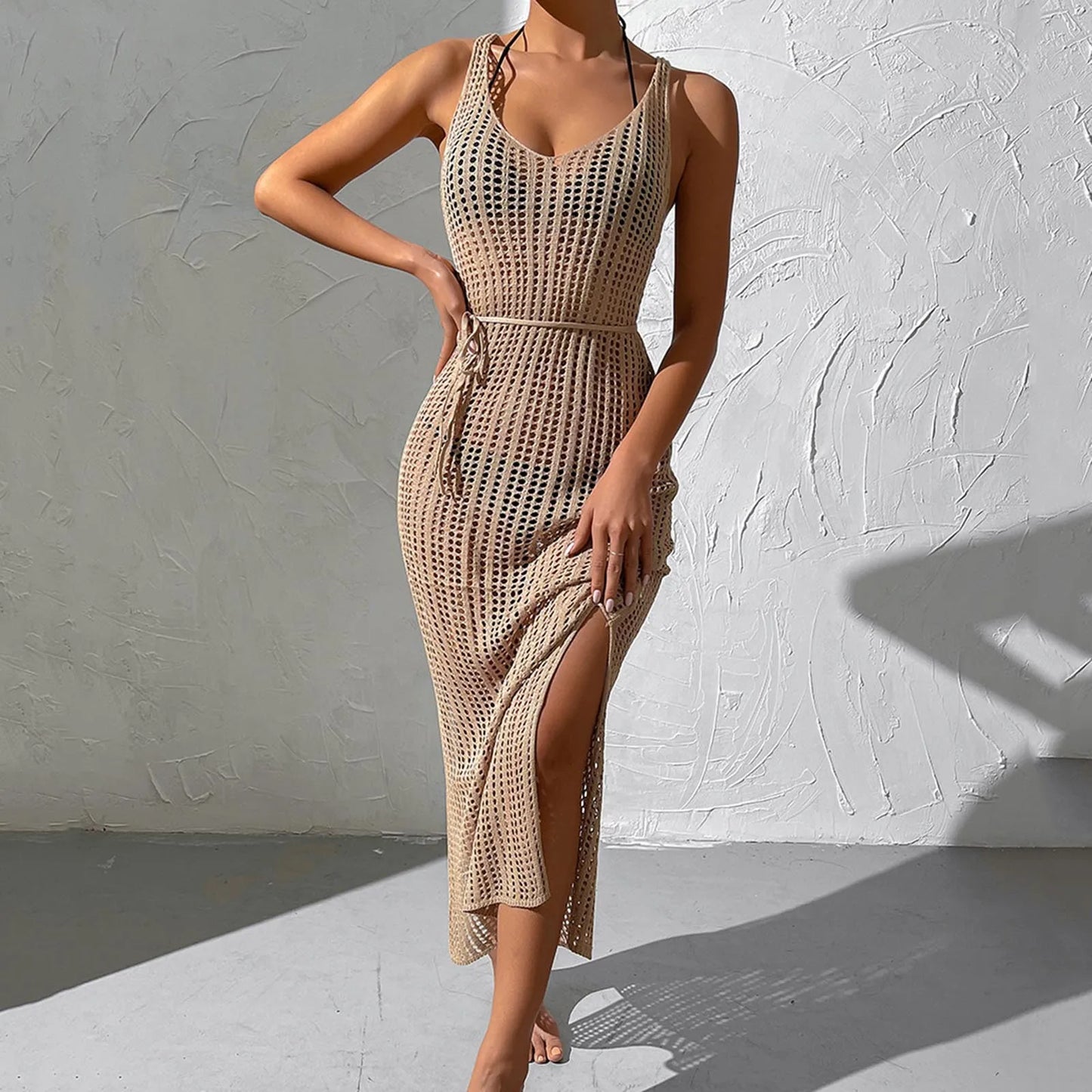 Sarong Fishnet Beach Cover-Up