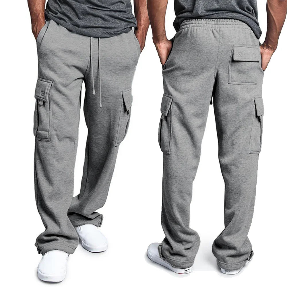 Loose Fit Multi-Pocket Joggers