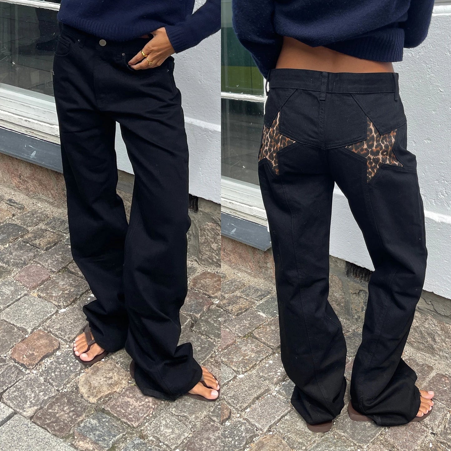 Y2K Star Print Jeans